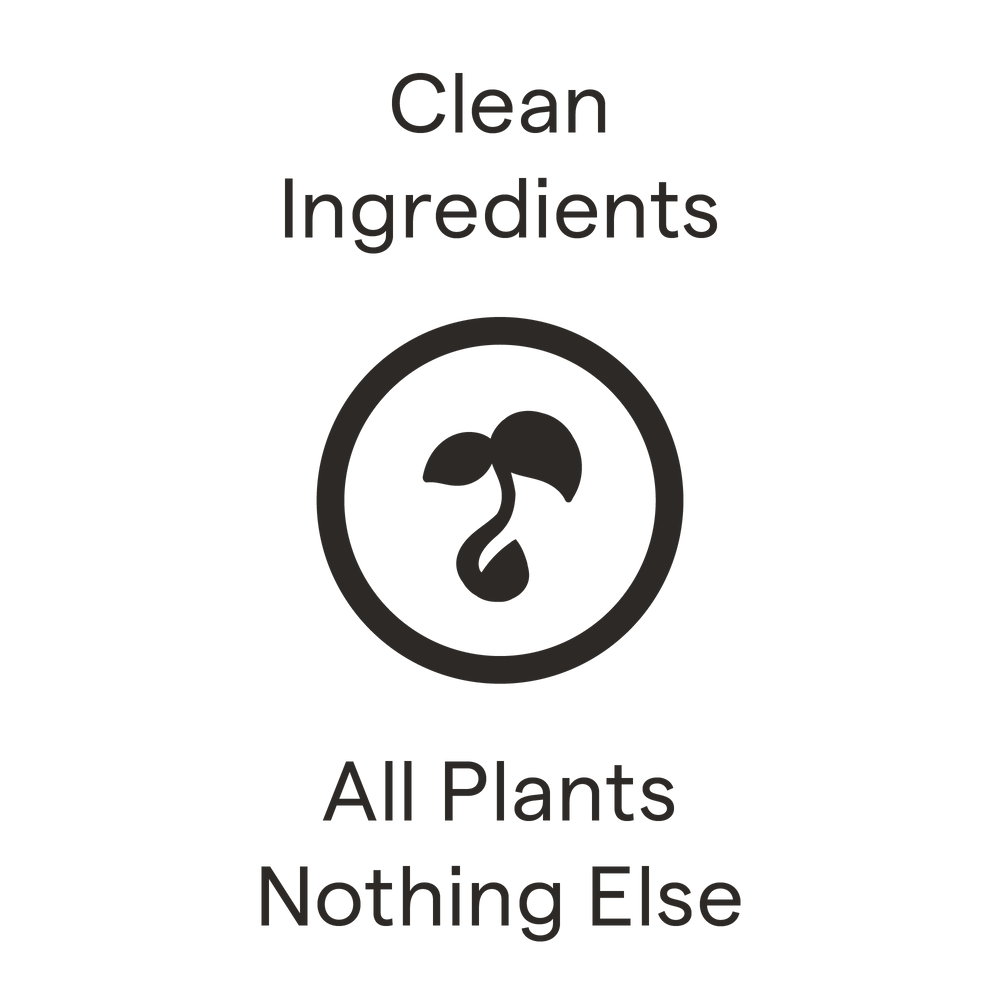 Clover Botanicals - clean ingredients - all plants, nothing else.